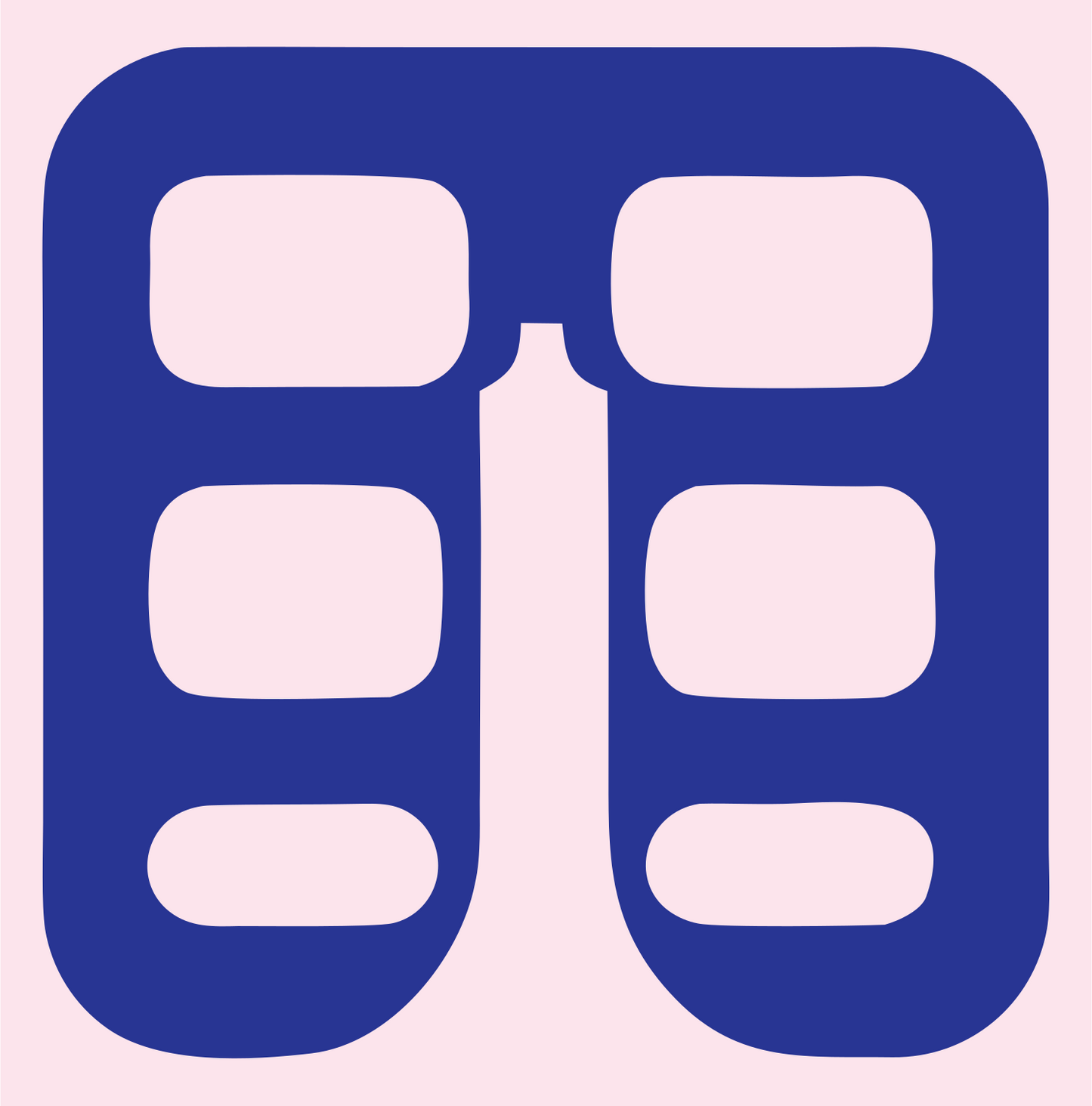Binoculars Drone Badge #fce4ec/#283593