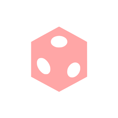 Dice Cube Logo #ffa6a6