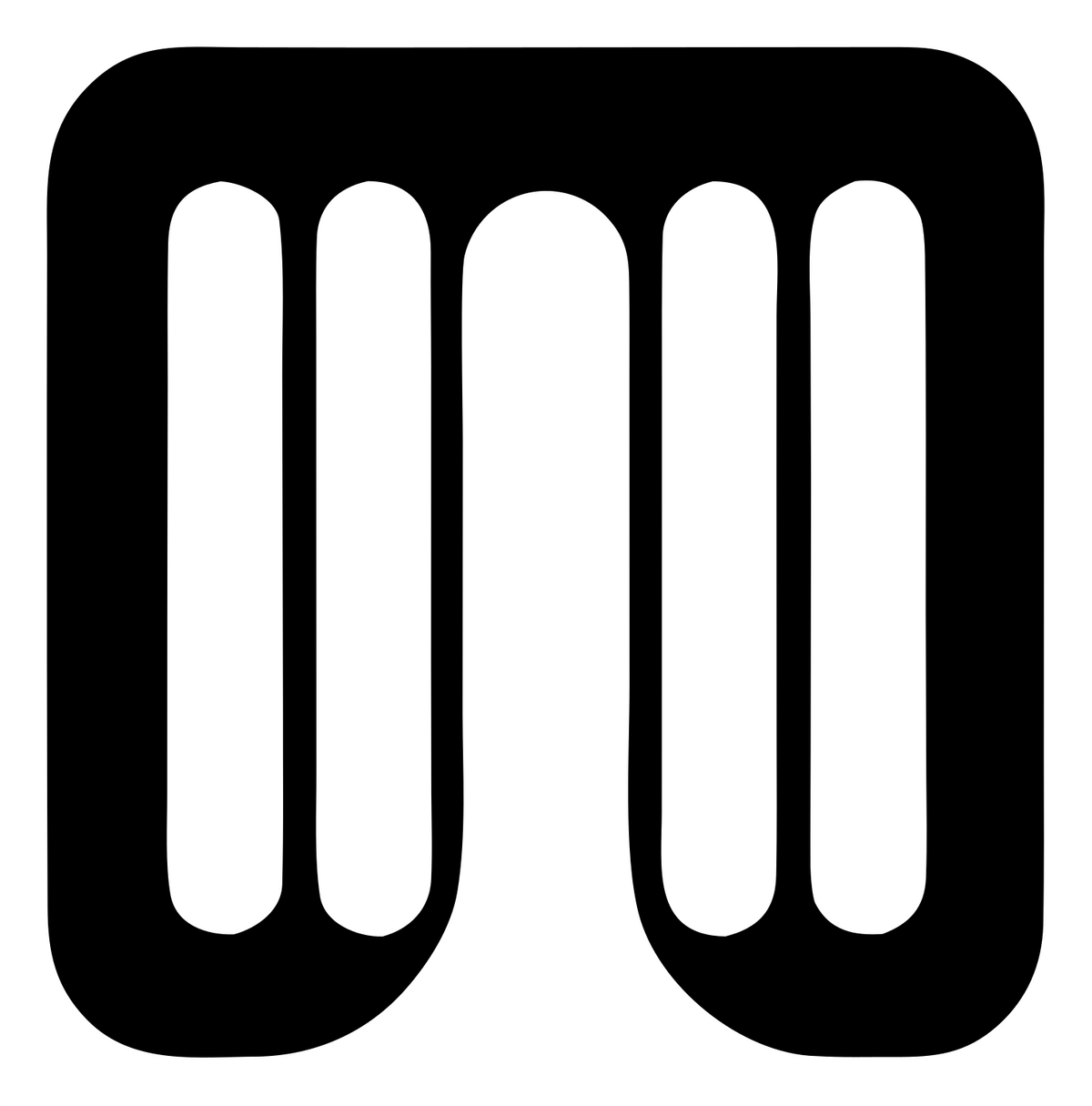 Negative Space Grid Drone Badge #ffffff/#000000