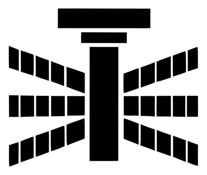 Blocky Drone Propeller Mark #ffffff/#000000