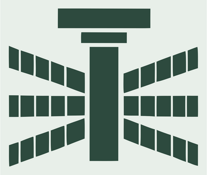 Blocky Drone Propeller Mark #e8efe9/#2d4a3e