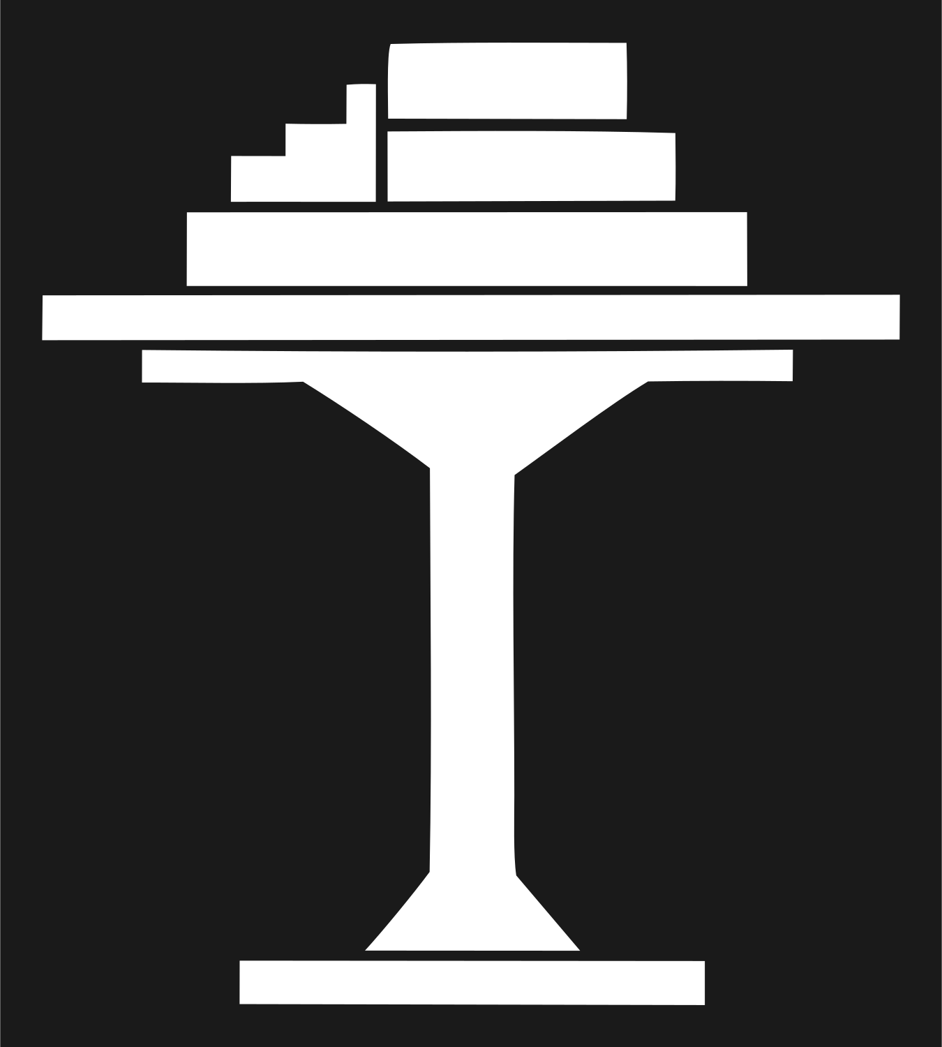 Blocky Tower Drone Mark #1a1a1a/#ffffff