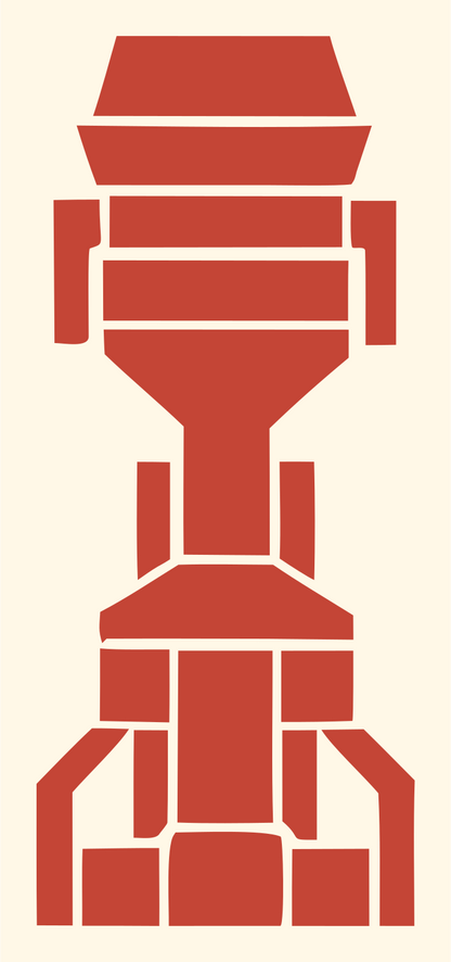 Bold Launch Pad Tower Icon #fff8e7/#c44536