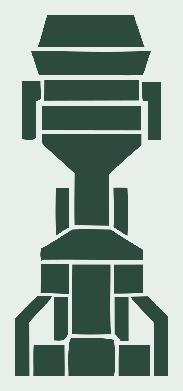 Bold Launch Pad Tower Icon #e8efe9/#2d4a3e