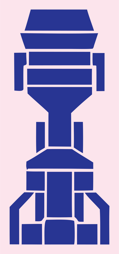 Bold Launch Pad Tower Icon #fce4ec/#283593