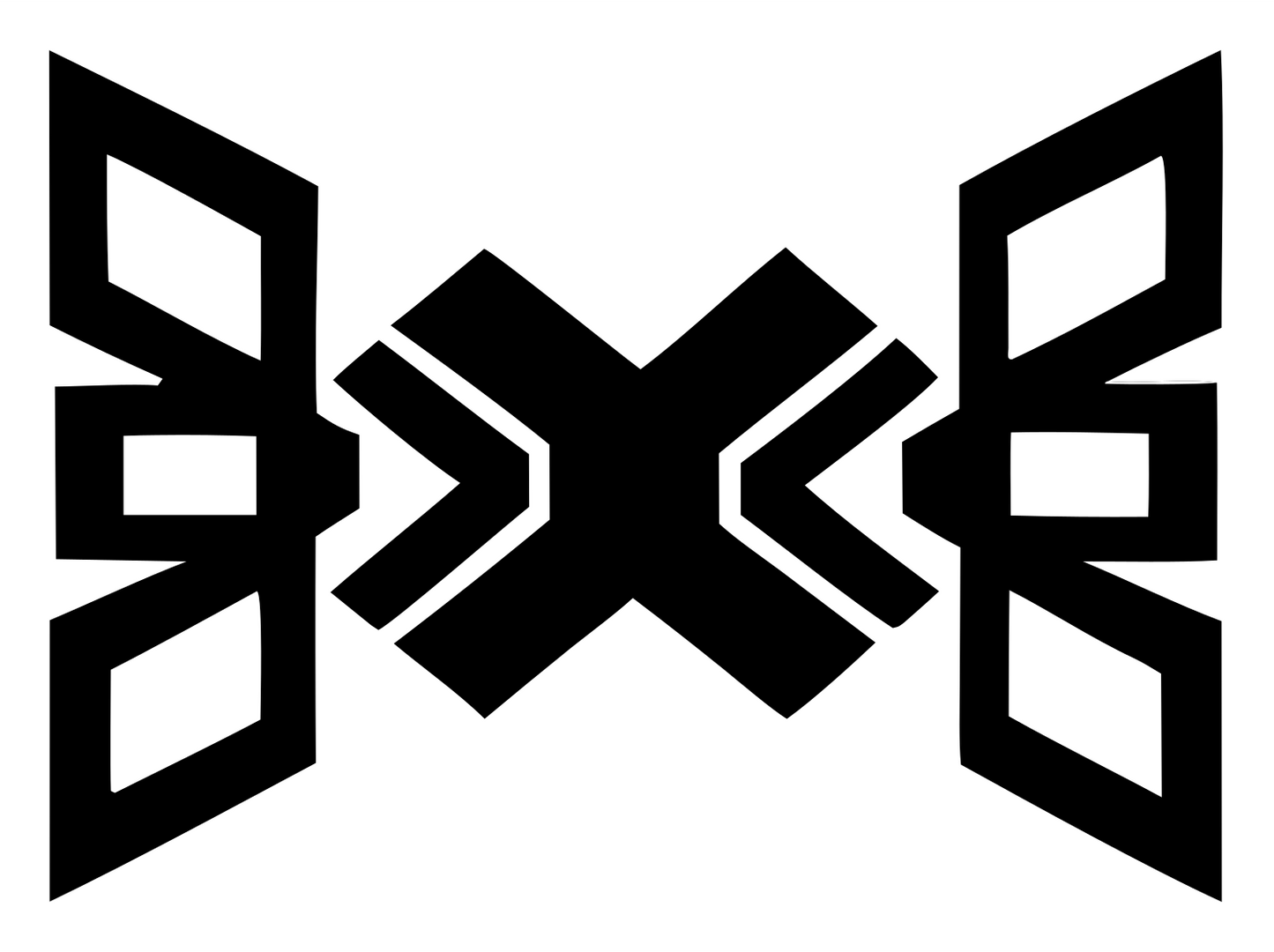 Geometric X Wing Drone Mark #ffffff/#000000
