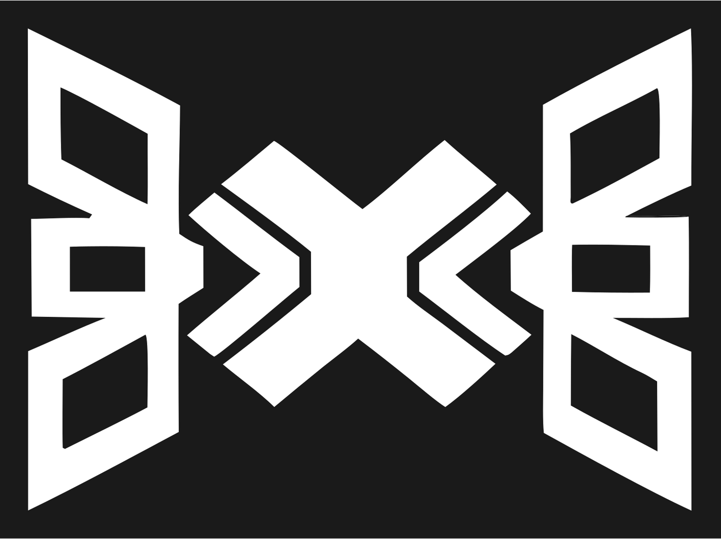 Geometric X Wing Drone Mark #1a1a1a/#ffffff