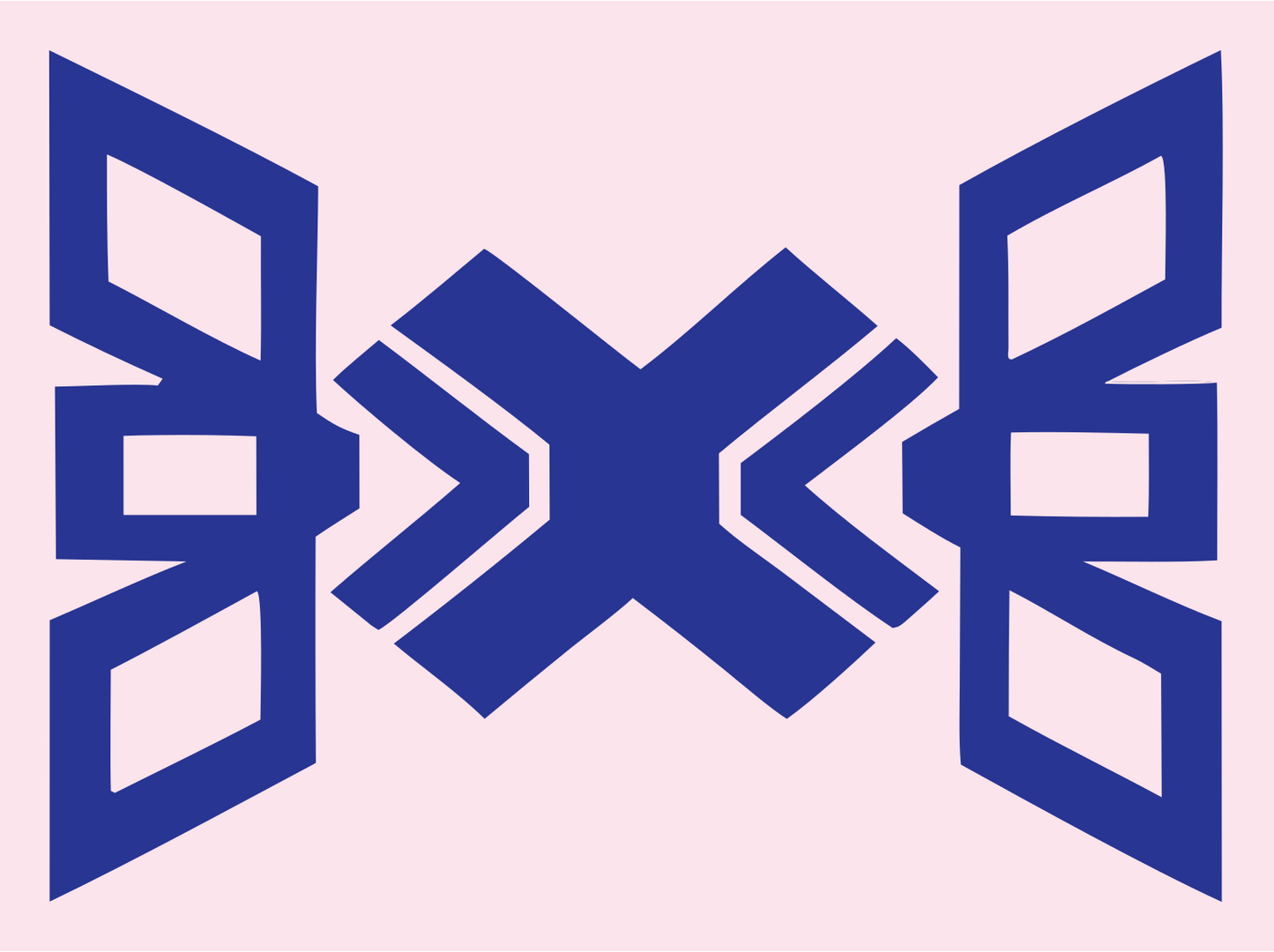 Geometric X Wing Drone Mark #fce4ec/#283593