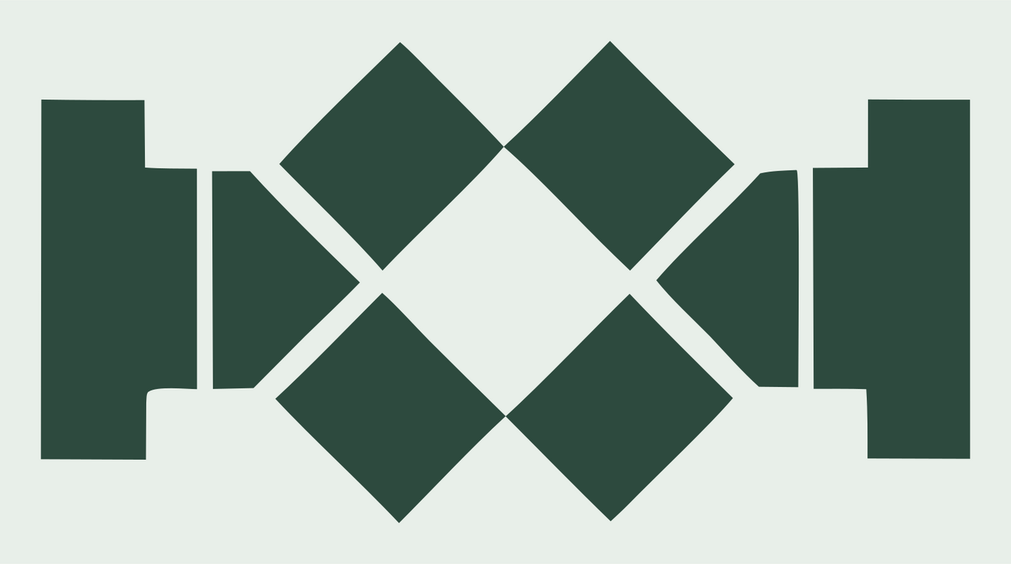 Bold Diamond Grid Drone Mark #e8efe9/#2d4a3e