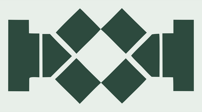 Bold Diamond Grid Drone Mark #e8efe9/#2d4a3e