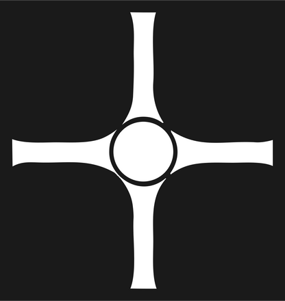 Roundabout Drone Crosshair Mark #1a1a1a/#ffffff