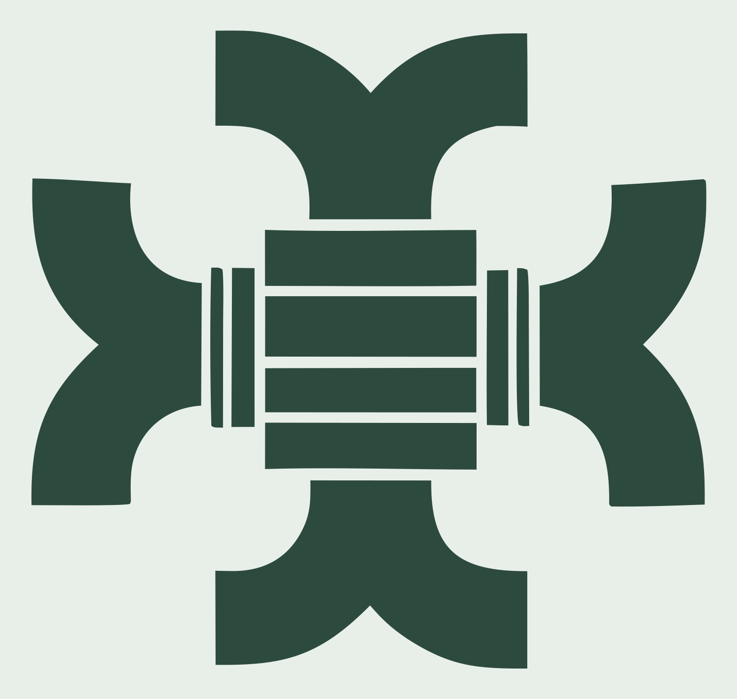 Heavy Barrel Drone Badge #e8efe9/#2d4a3e