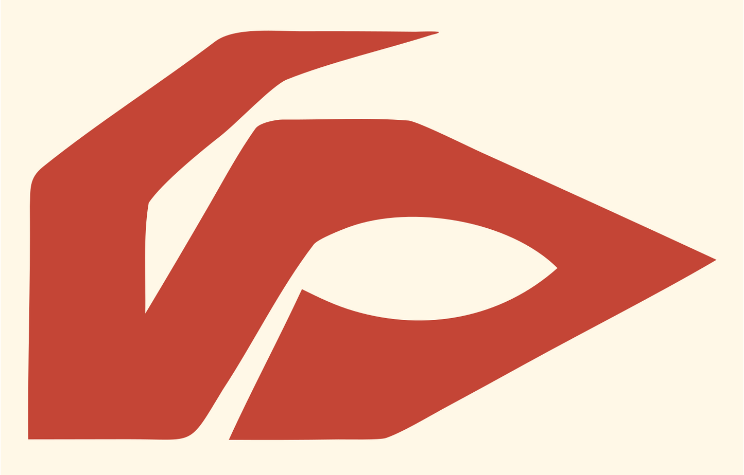 Geometric VR Mask Icon #fff8e7/#c44536