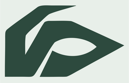 Geometric VR Mask Icon #e8efe9/#2d4a3e