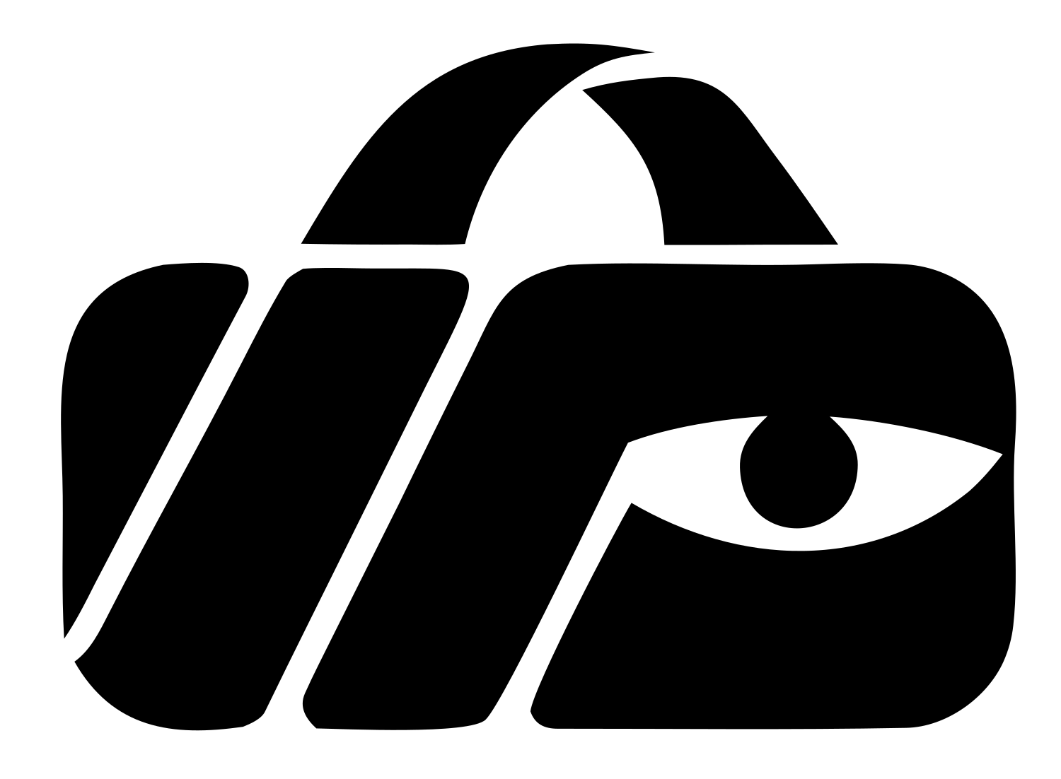 Bold VR Headset Eye Mark #ffffff/#000000