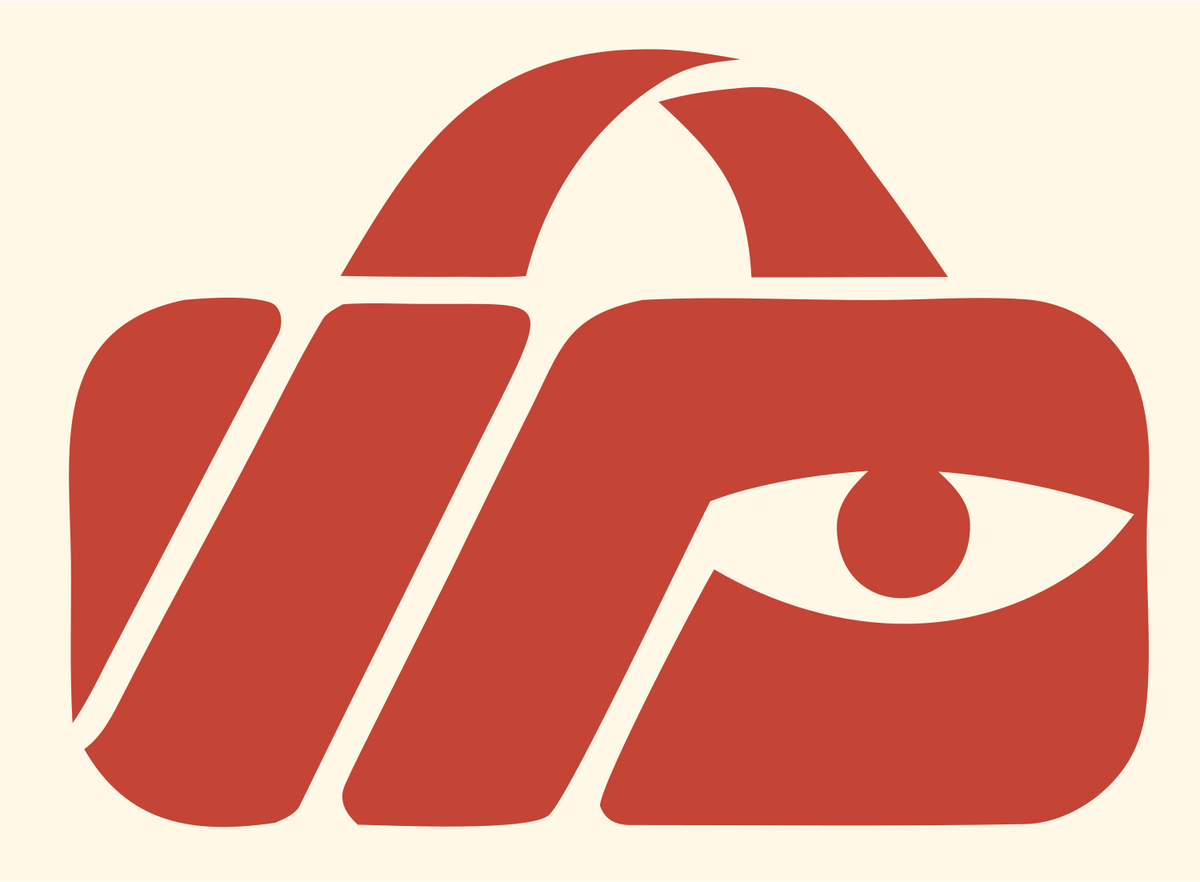 Bold VR Headset Eye Mark #fff8e7/#c44536
