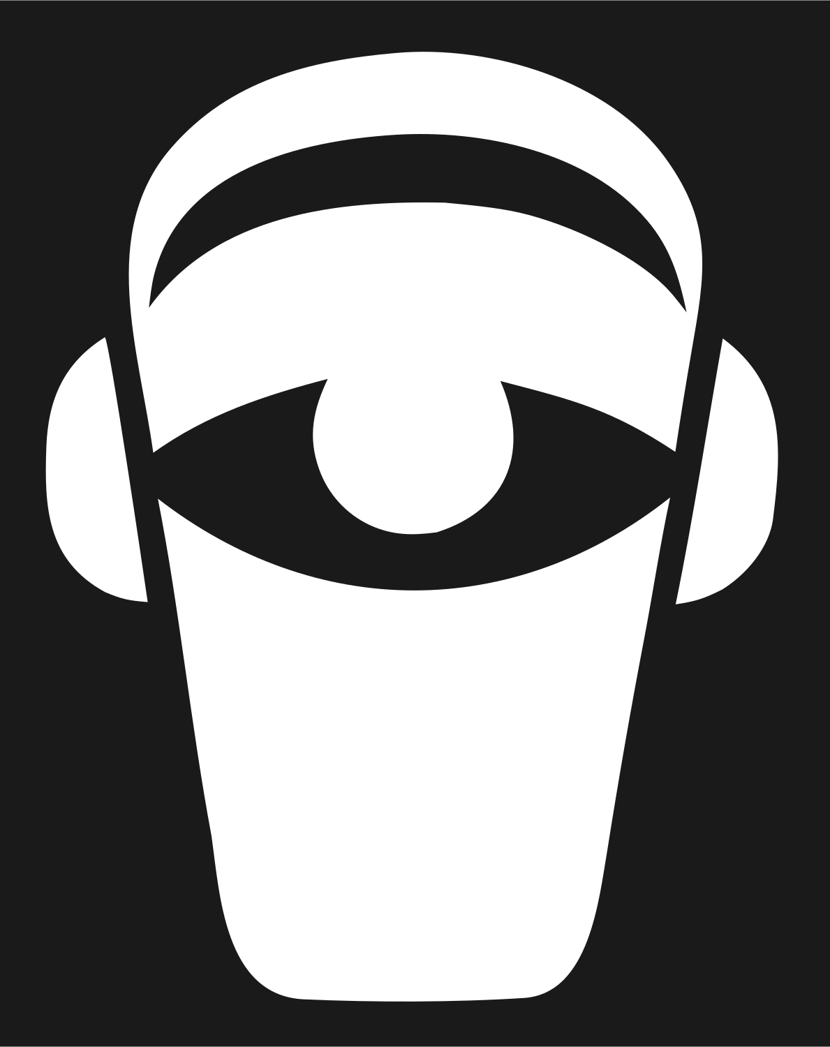 Bold VR Headset Emblem #1a1a1a/#ffffff