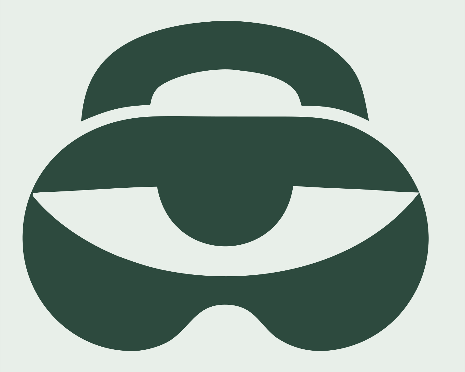 Bold VR Goggles Crest #e8efe9/#2d4a3e