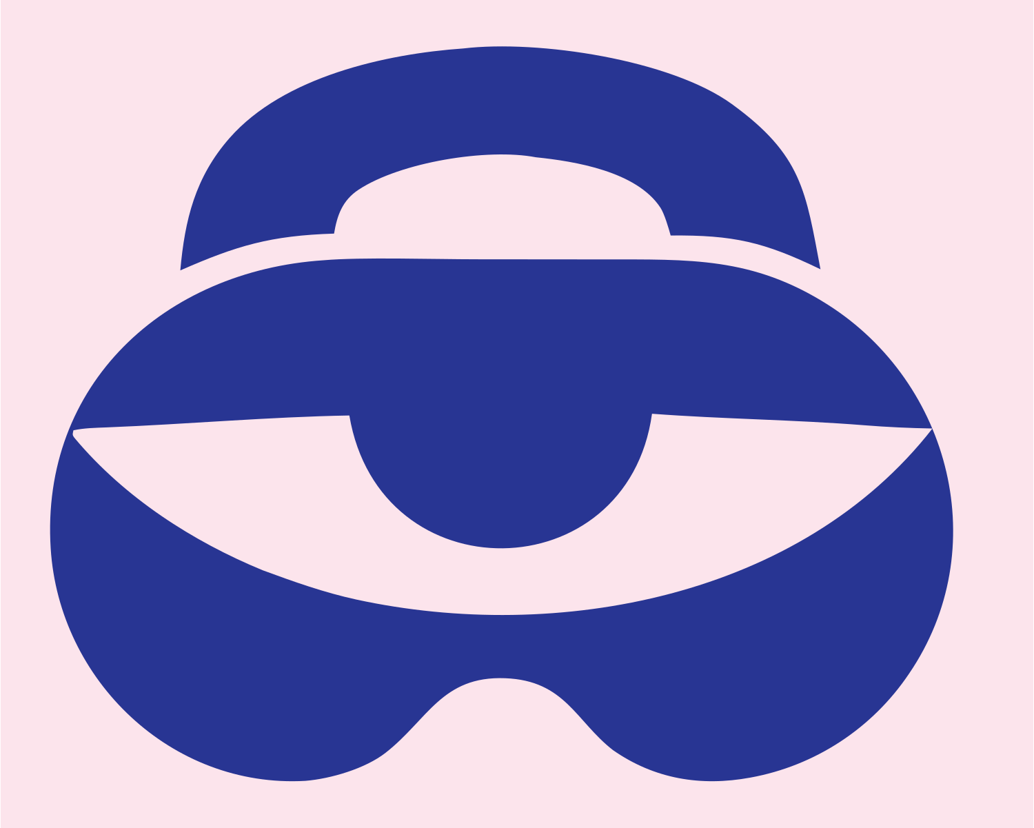 Bold VR Goggles Crest #fce4ec/#283593