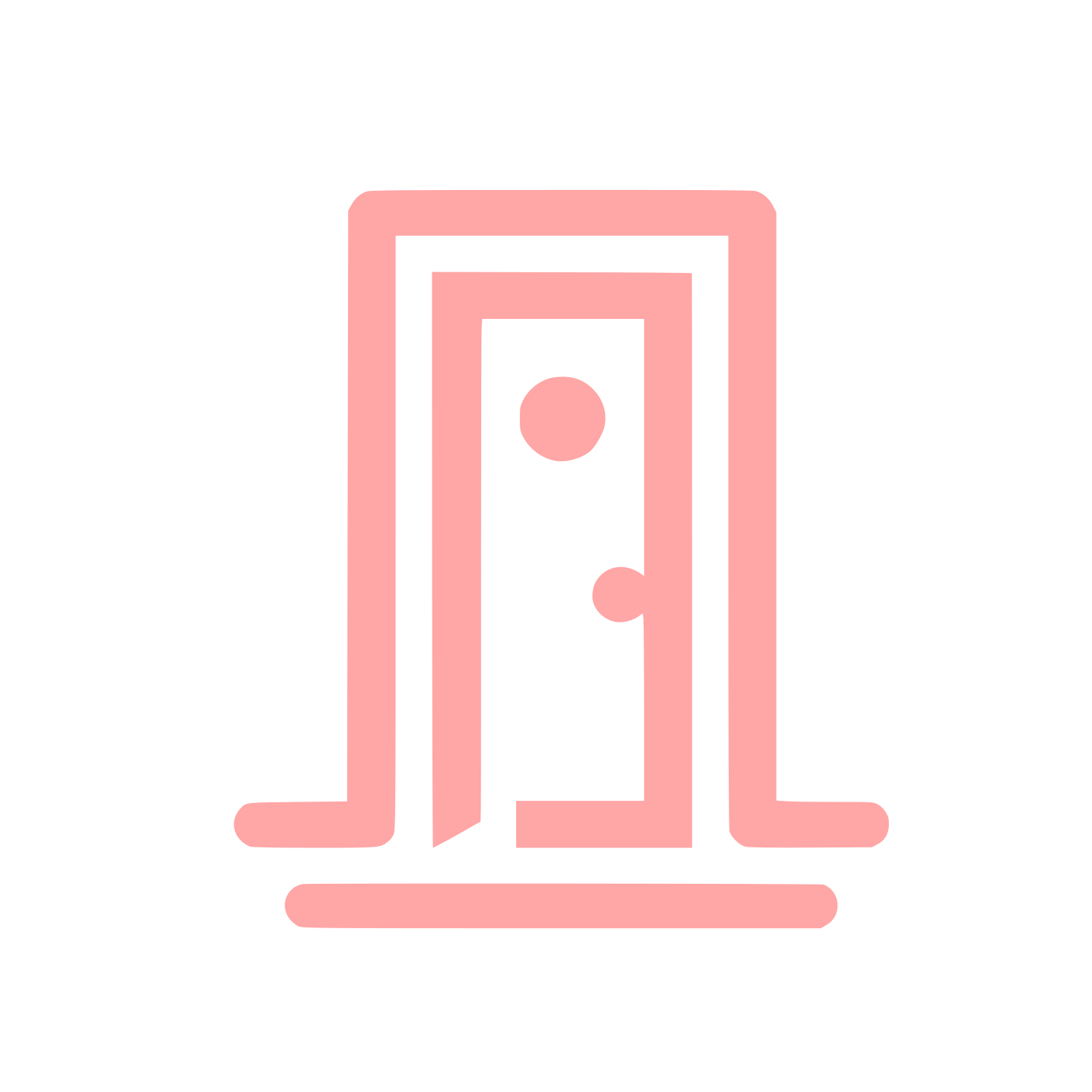 Abstract Door Logo #ffa6a6