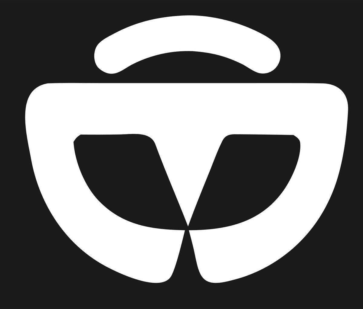 Bold VR Headset Front Icon #1a1a1a/#ffffff