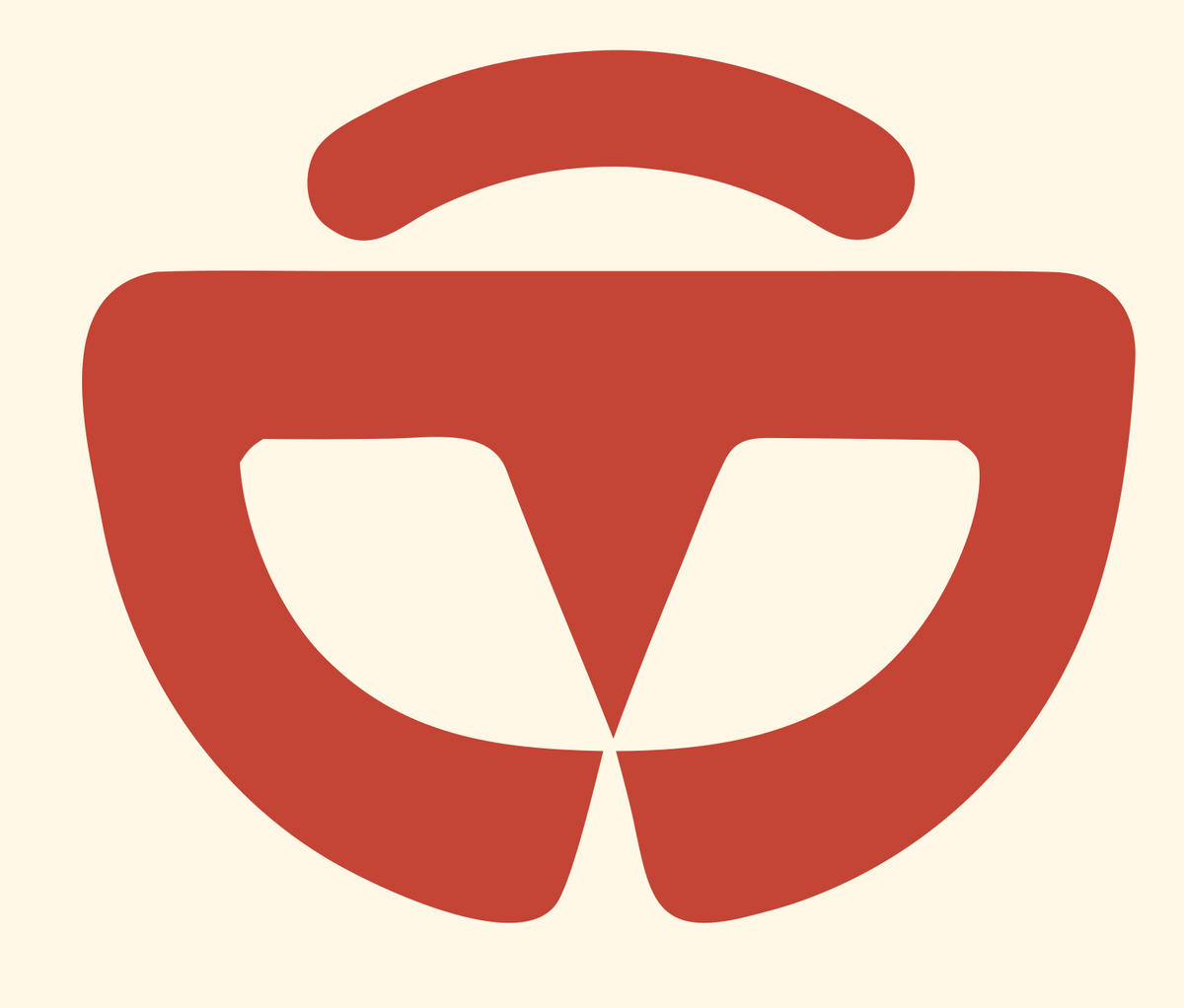 Bold VR Headset Front Icon #fff8e7/#c44536