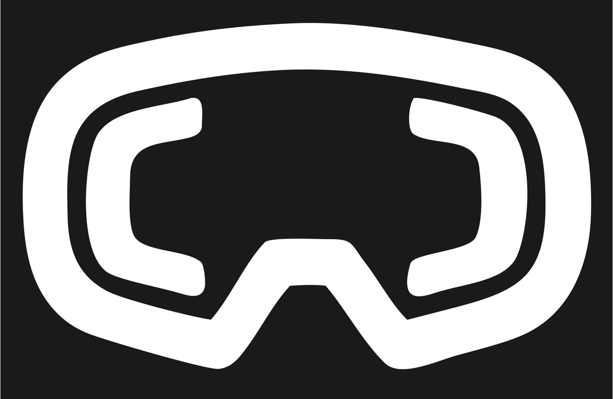 Ski Goggles Front Badge #1a1a1a/#ffffff