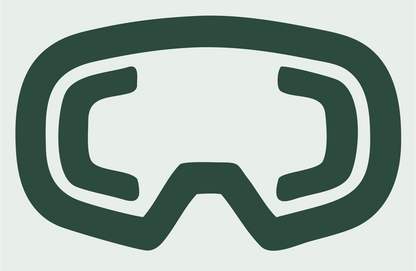 Ski Goggles Front Badge #e8efe9/#2d4a3e