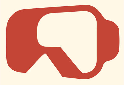 VR Goggles Side Logo #fff8e7/#c44536