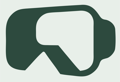 VR Goggles Side Logo #e8efe9/#2d4a3e