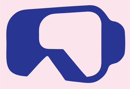 VR Goggles Side Logo #fce4ec/#283593