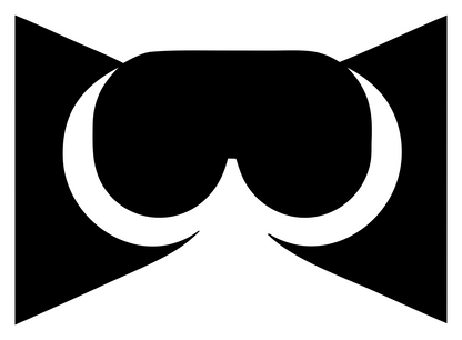 Negative Space VR Goggles Emblem #ffffff/#000000