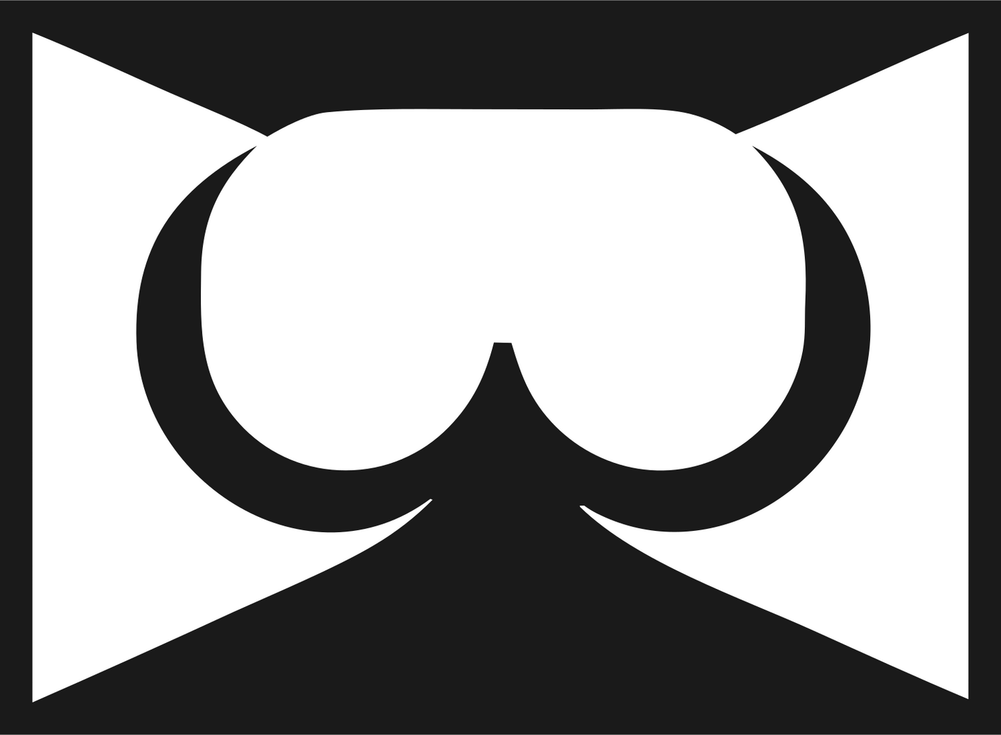 Negative Space VR Goggles Emblem #1a1a1a/#ffffff