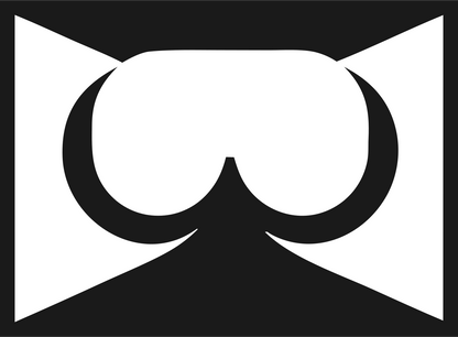 Negative Space VR Goggles Emblem #1a1a1a/#ffffff