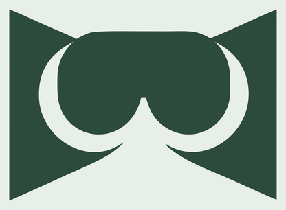 Negative Space VR Goggles Emblem #e8efe9/#2d4a3e