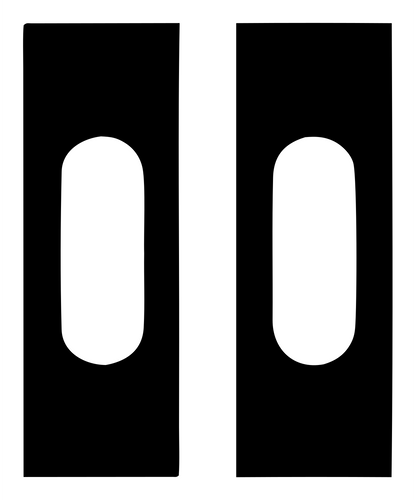 Chunky VR Lenses Dual Icon #ffffff/#000000