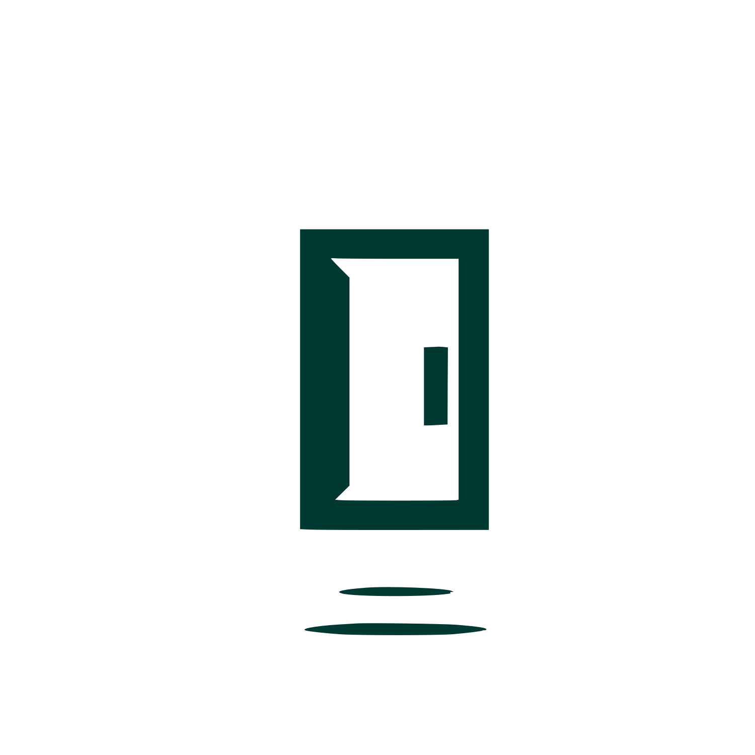 Minimalist Door Logo #003932
