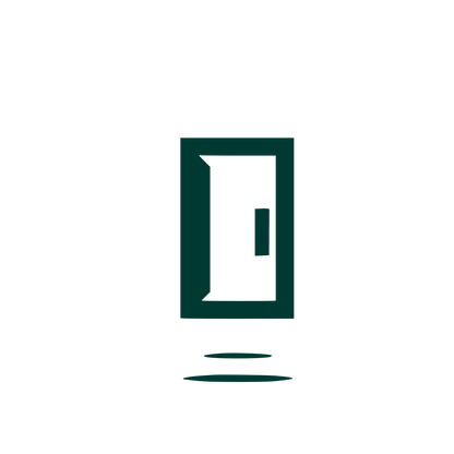 Minimalist Door Logo #003932