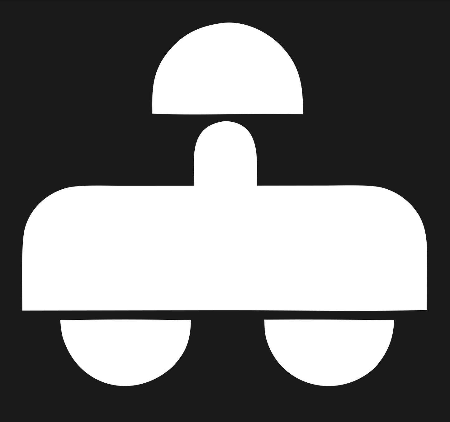 Blocky VR Headset Icon #1a1a1a/#ffffff
