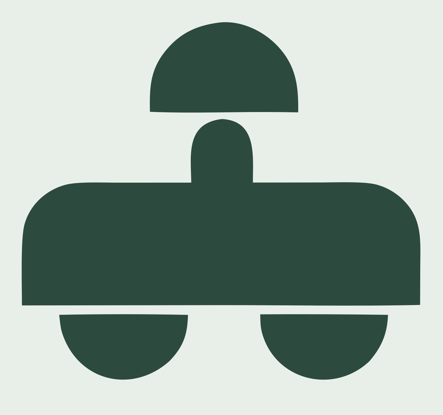 Blocky VR Headset Icon #e8efe9/#2d4a3e
