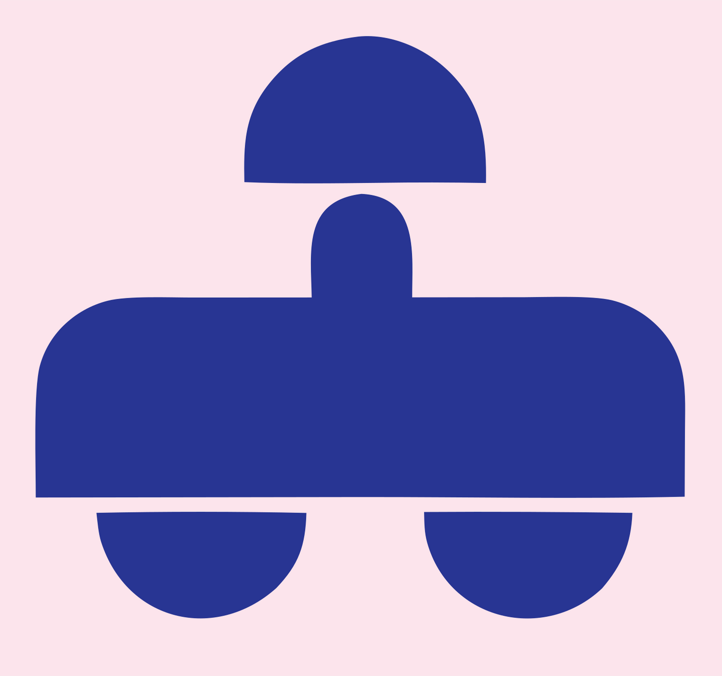 Blocky VR Headset Icon #fce4ec/#283593