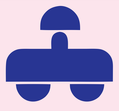 Blocky VR Headset Icon #fce4ec/#283593