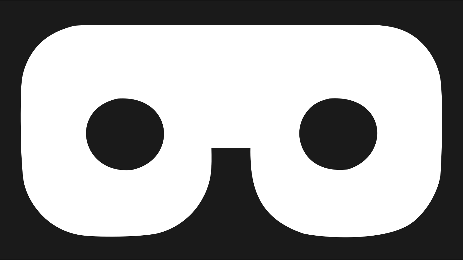 Chunky VR Mask Logo #1a1a1a/#ffffff