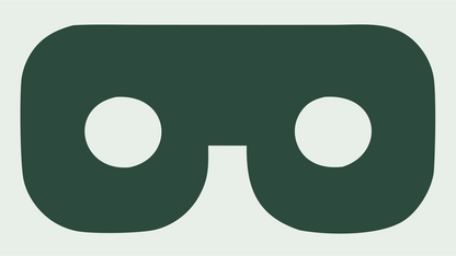 Chunky VR Mask Logo #e8efe9/#2d4a3e