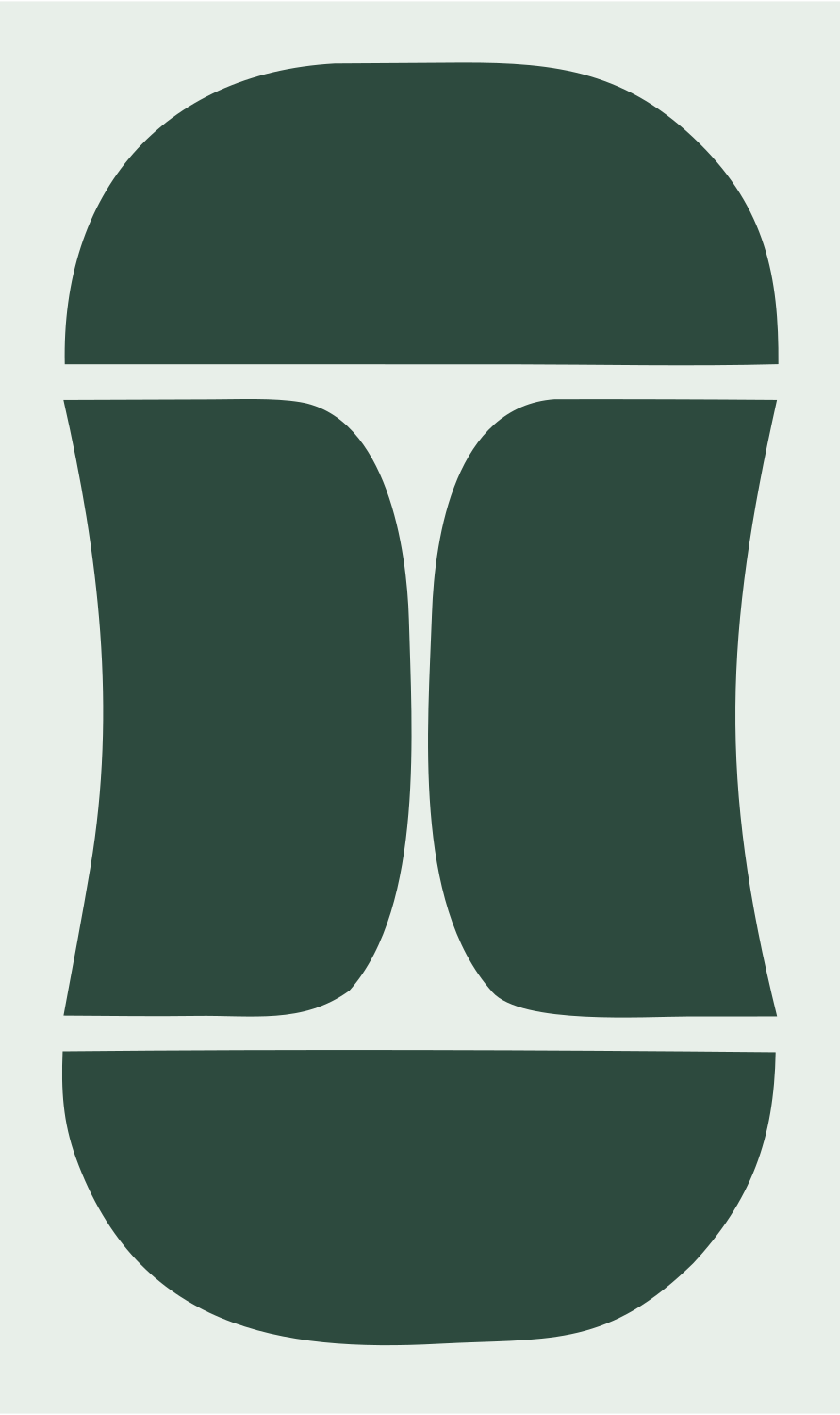 Blocky VR Headset Icon #e8efe9/#2d4a3e