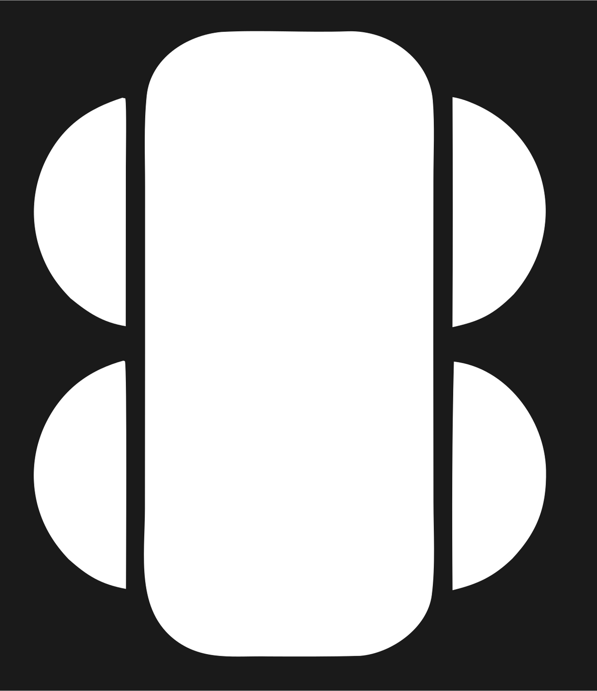 Blocky VR Headset Icon #1a1a1a/#ffffff