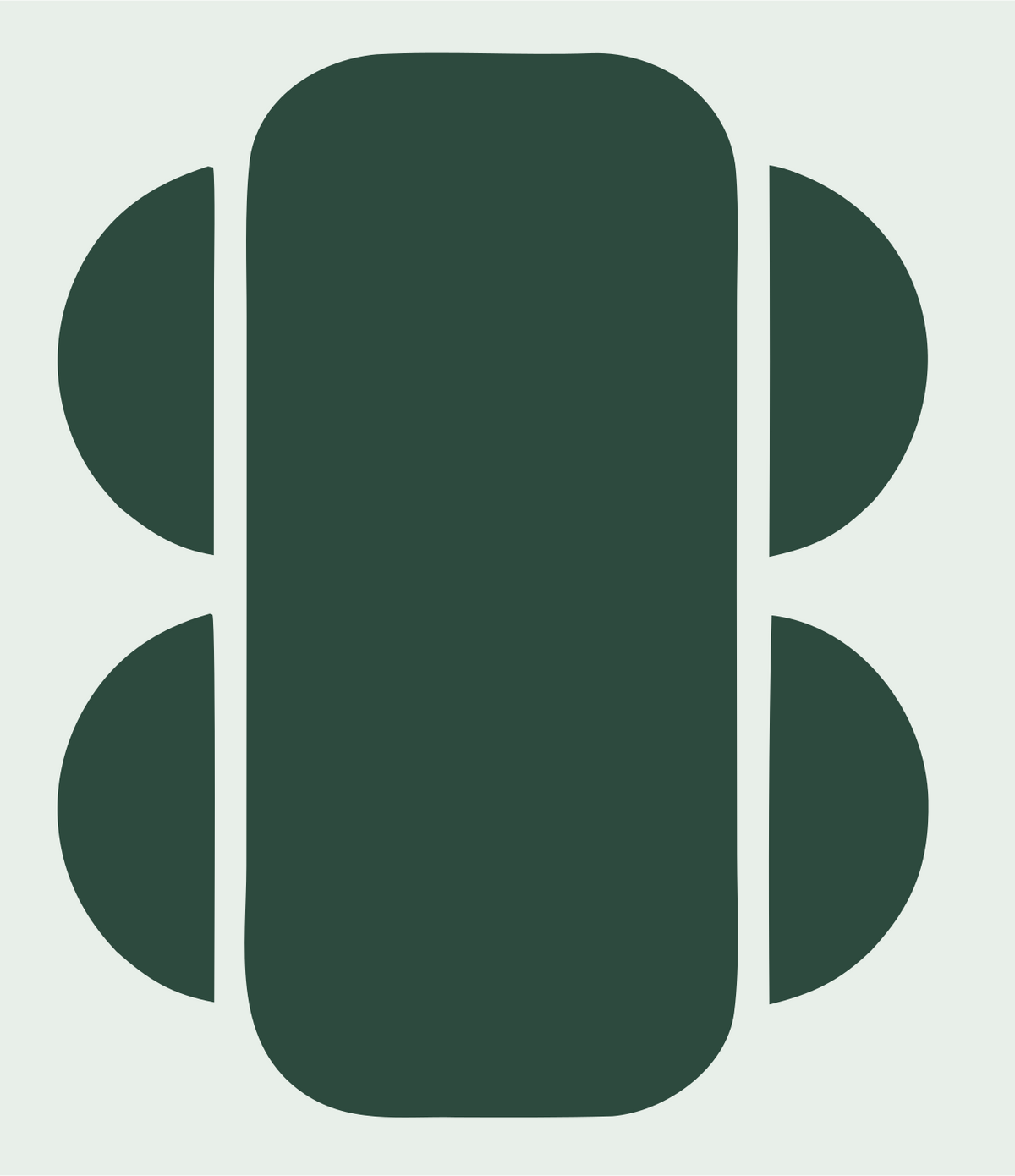Blocky VR Headset Icon #e8efe9/#2d4a3e