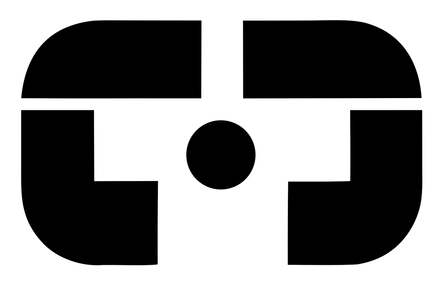 Bold VR Viewer Lens Icon #ffffff/#000000