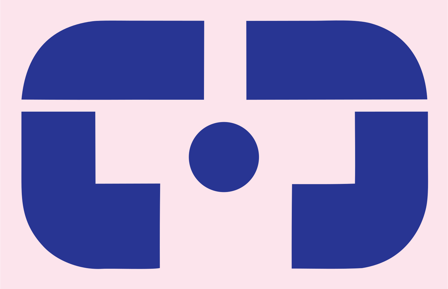 Bold VR Viewer Lens Icon #fce4ec/#283593