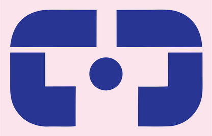 Bold VR Viewer Lens Icon #fce4ec/#283593